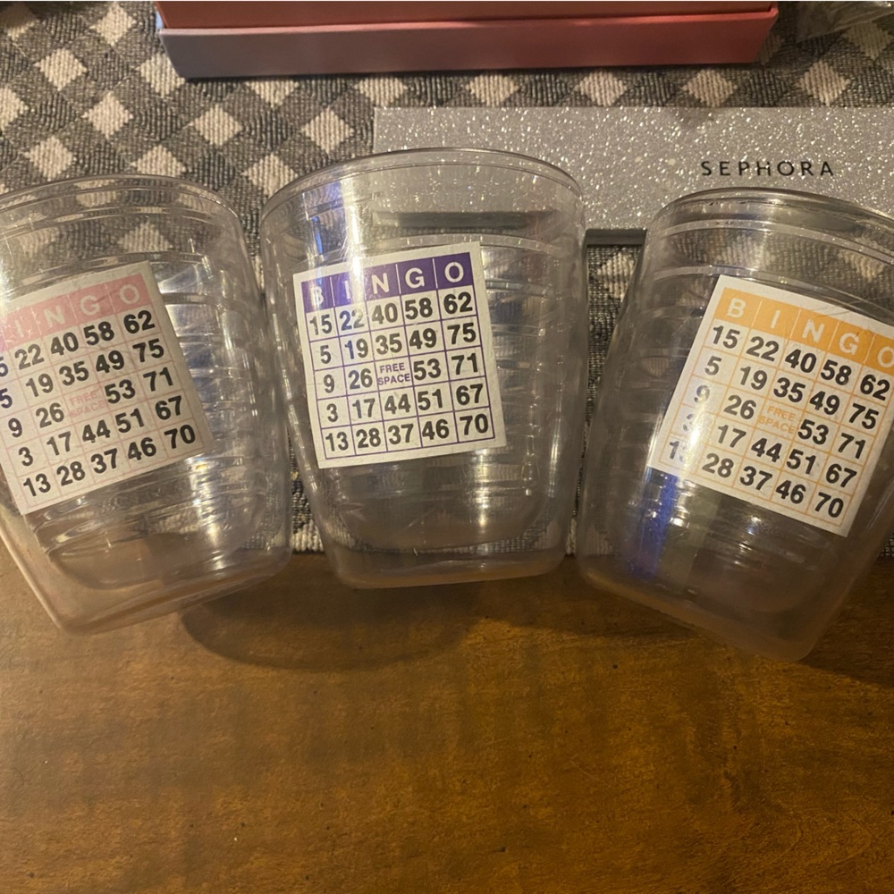 ⭐️Set of 3 Bingo Insulated Cups